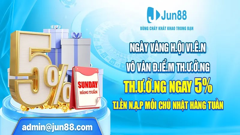 Hướng dẫn tham gia chương trình thưởng nạp 5% chủ nhật hàng tuần cho người chơi